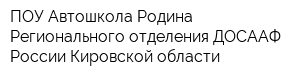 ПОУ Автошкола Родина Регионального отделения ДОСААФ России Кировской области