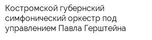 Костромской губернский симфонический оркестр под управлением Павла Герштейна