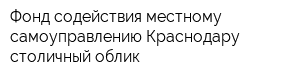 Фонд содействия местному самоуправлению Краснодару - столичный облик