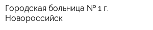 Городская больница   1 г Новороссийск
