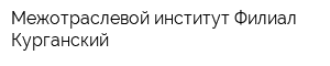 Межотраслевой институт Филиал Курганский