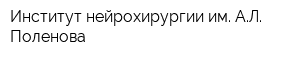 Институт нейрохирургии им АЛ Поленова