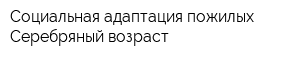 Социальная адаптация пожилых Серебряный возраст
