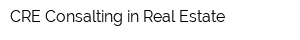CRE Consalting in Real-Estate
