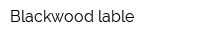 Blackwood lable