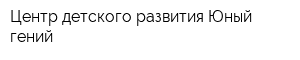 Центр детского развития Юный гений