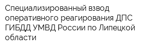 Специализированный взвод оперативного реагирования ДПС ГИБДД УМВД России по Липецкой области
