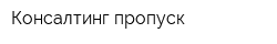 Консалтинг-пропуск