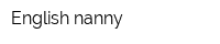English nanny