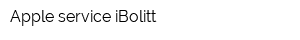 Apple service iBolitt
