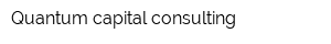 Quantum capital consulting