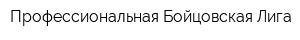 Профессиональная Бойцовская Лига