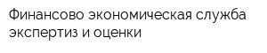 Финансово-экономическая служба экспертиз и оценки