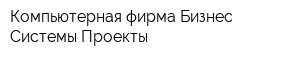 Компьютерная фирма Бизнес Системы Проекты