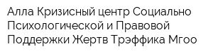 Алла Кризисный центр Социально-Психологической и Правовой Поддержки Жертв Трэффика Мгоо
