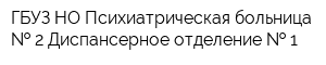 ГБУЗ НО Психиатрическая больница   2 Диспансерное отделение   1