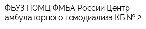 ФБУЗ ПОМЦ ФМБА России Центр амбулаторного гемодиализа КБ   2