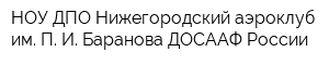 НОУ ДПО Нижегородский аэроклуб им П И Баранова ДОСААФ России