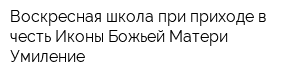 Воскресная школа при приходе в честь Иконы Божьей Матери Умиление