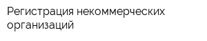 Регистрация некоммерческих организаций
