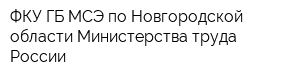 ФКУ ГБ МСЭ по Новгородской области Министерства труда России
