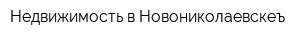 Недвижимость в Новониколаевскеъ