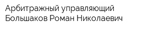 Арбитражный управляющий Большаков Роман Николаевич