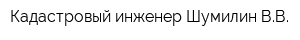 Кадастровый инженер Шумилин ВВ