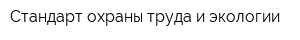 Стандарт охраны труда и экологии