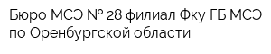 Бюро МСЭ   28 филиал Фку ГБ МСЭ по Оренбургской области
