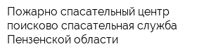 Пожарно спасательный центр поисково-спасательная служба Пензенской области