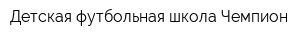 Детская футбольная школа Чемпион
