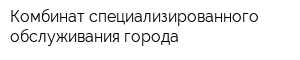 Комбинат специализированного обслуживания города