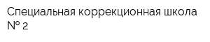 Специальная коррекционная школа   2