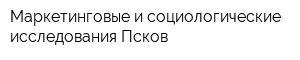 Маркетинговые и социологические исследования Псков
