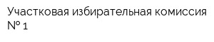 Участковая избирательная комиссия   1