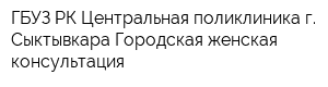 ГБУЗ РК Центральная поликлиника г Сыктывкара Городская женская консультация