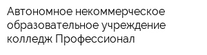 Автономное некоммерческое образовательное учреждение колледж Профессионал