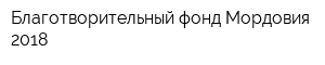 Благотворительный фонд Мордовия 2018