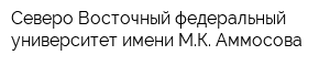 Северо-Восточный федеральный университет имени МК Аммосова