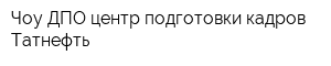 Чоу ДПО центр подготовки кадров Татнефть