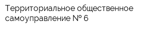 Территориальное общественное самоуправление   6