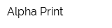 Alpha-Print