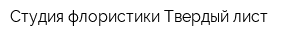 Студия флористики Твердый лист