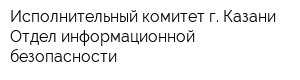 Исполнительный комитет г Казани Отдел информационной безопасности