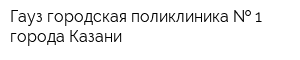 Гауз городская поликлиника   1 города Казани