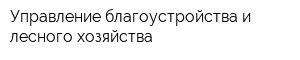 Управление благоустройства и лесного хозяйства