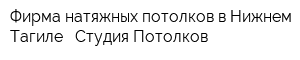 Фирма натяжных потолков в Нижнем Тагиле - Студия Потолков