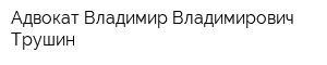 Адвокат Владимир Владимирович Трушин