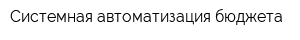 Системная автоматизация бюджета
